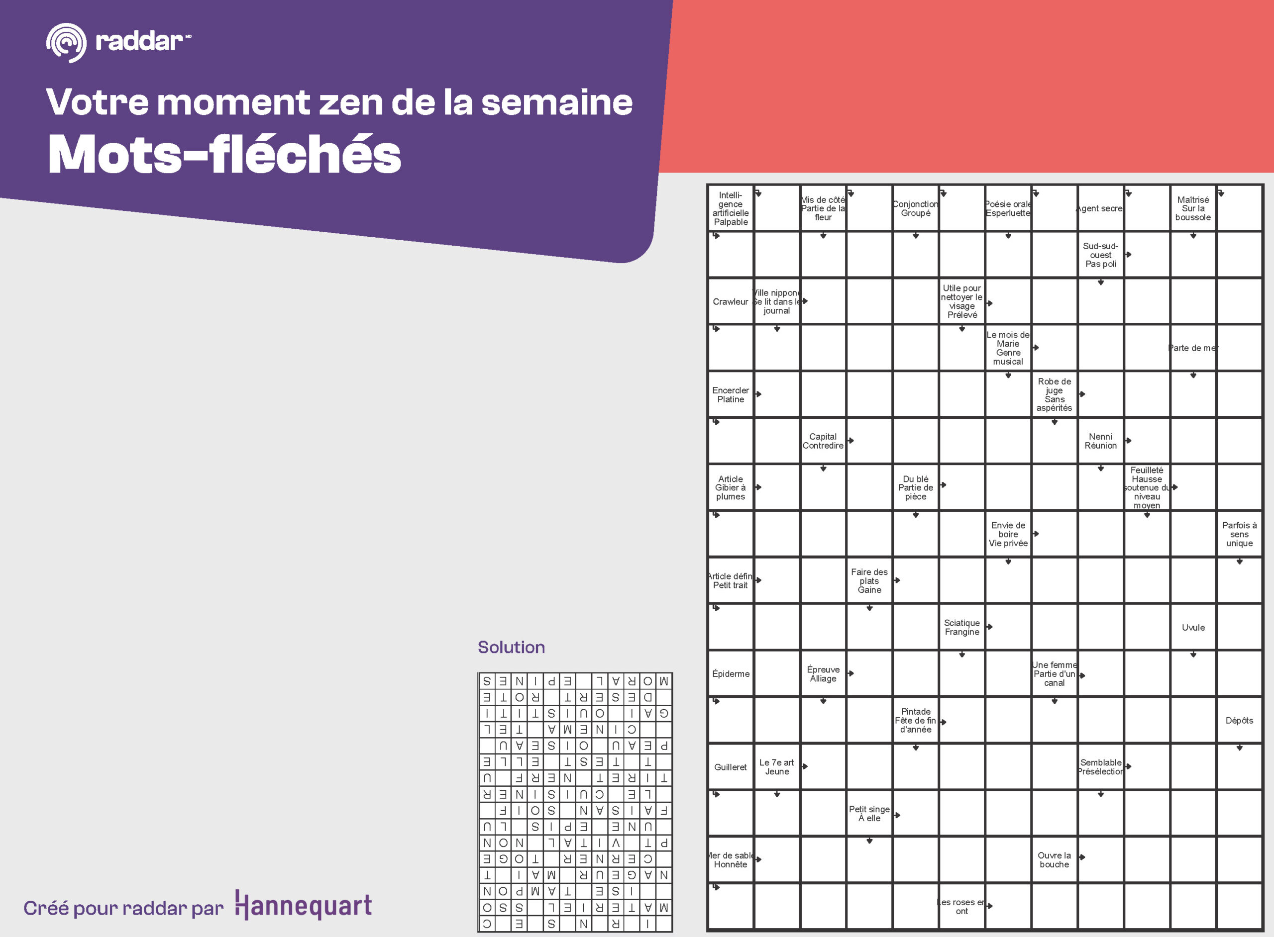 Mots-fléchés | 30 juin 2025