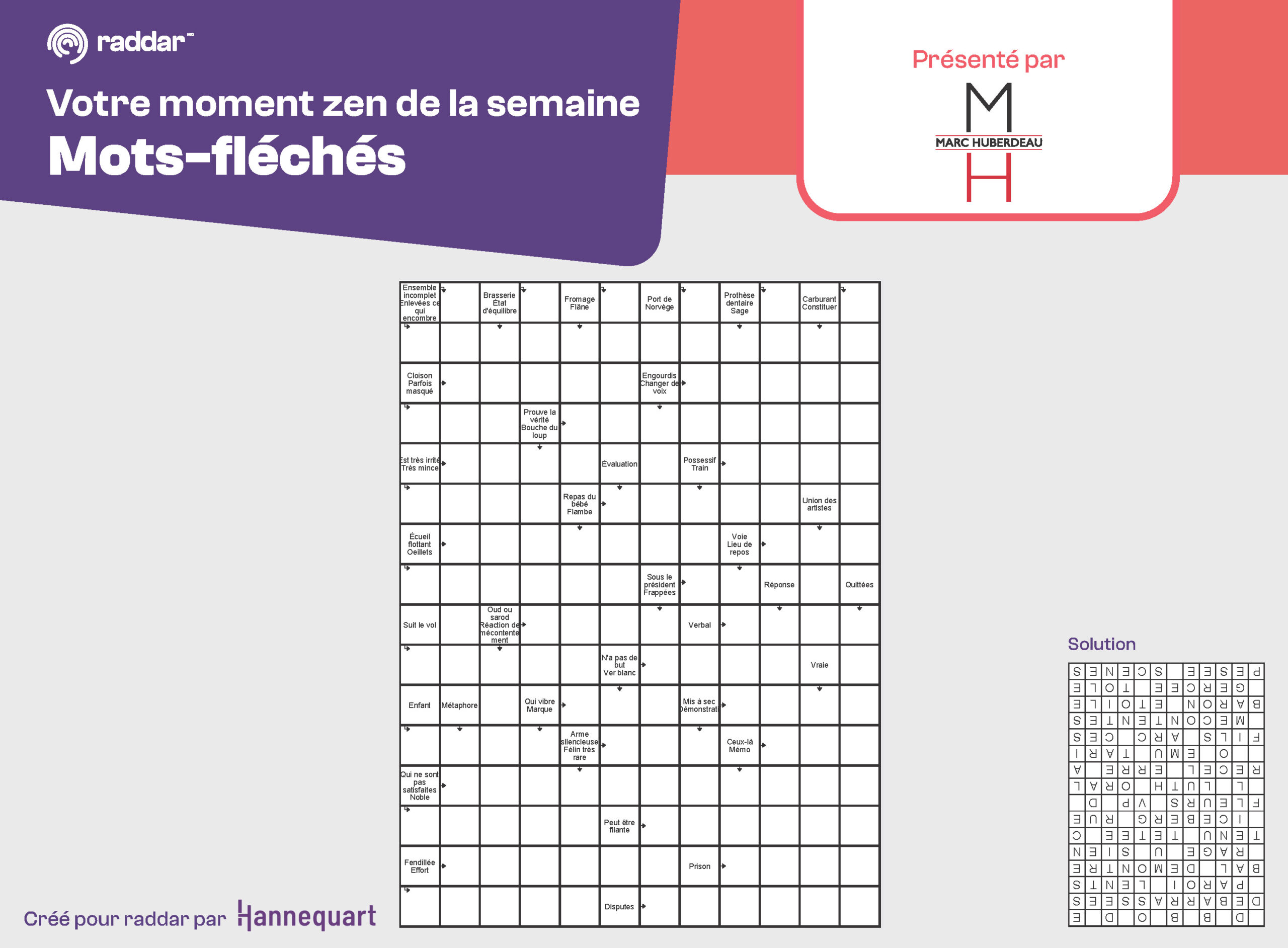Mots-fléchés – 9 juin 2025