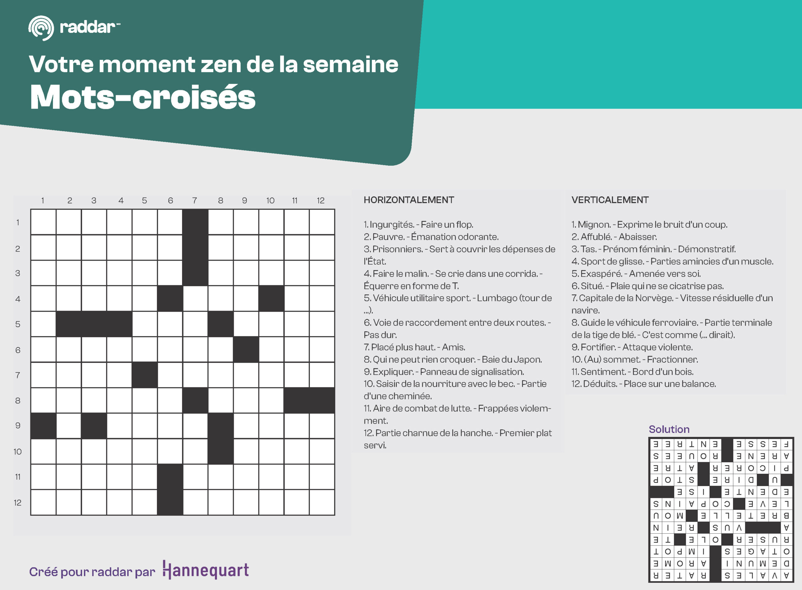 Mots-croisés | 21 Juillet 2025