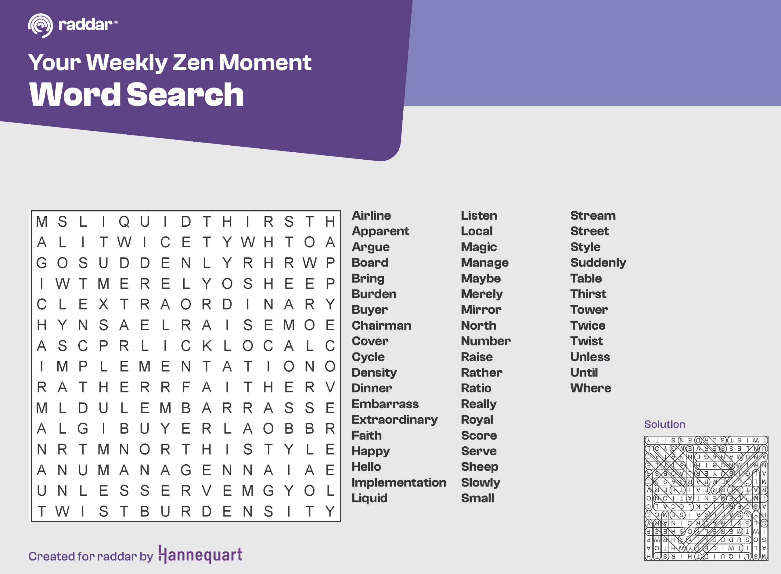 Word Search | July 21st, 2025
