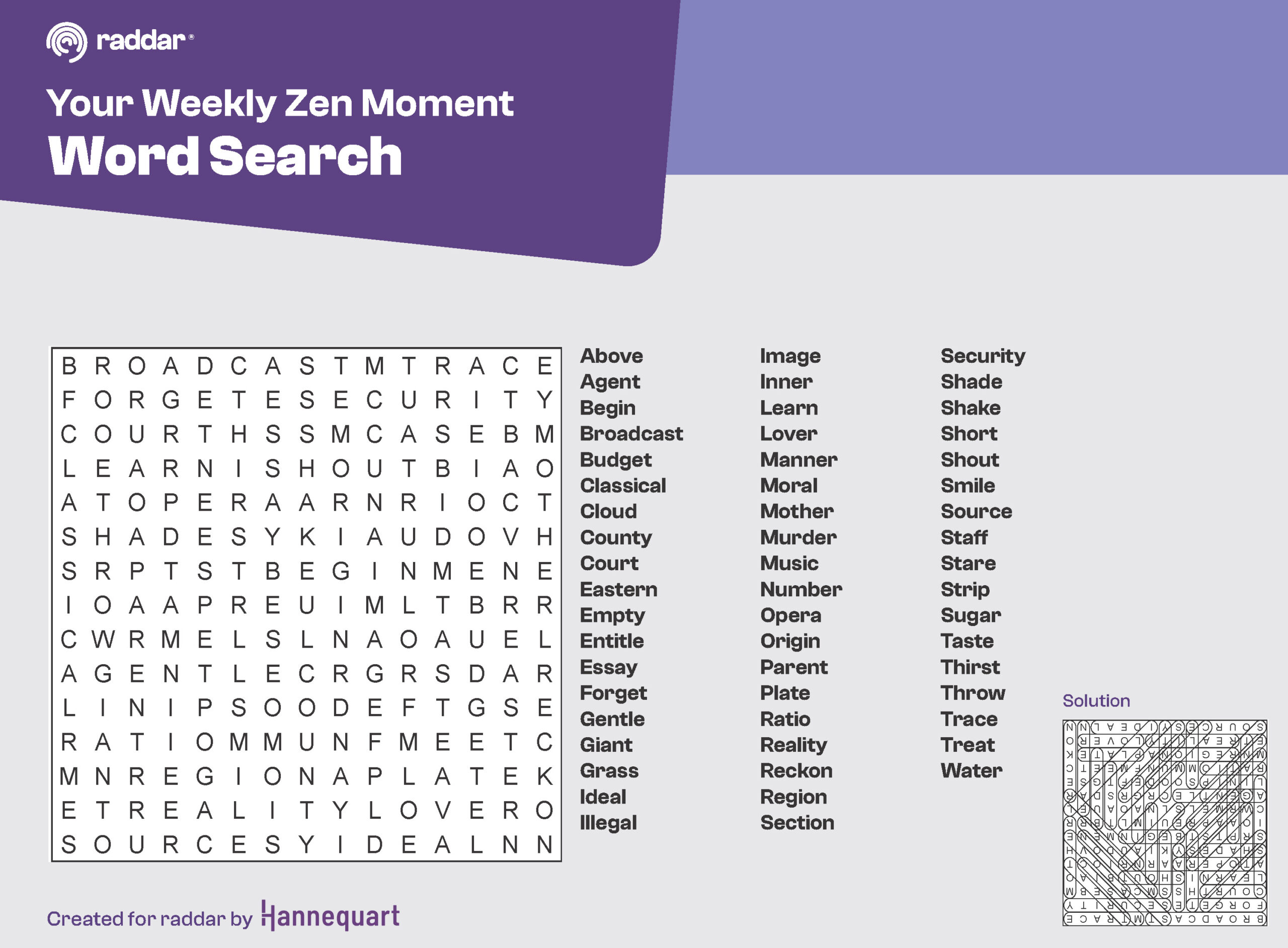 Word Search | August 4th, 2025