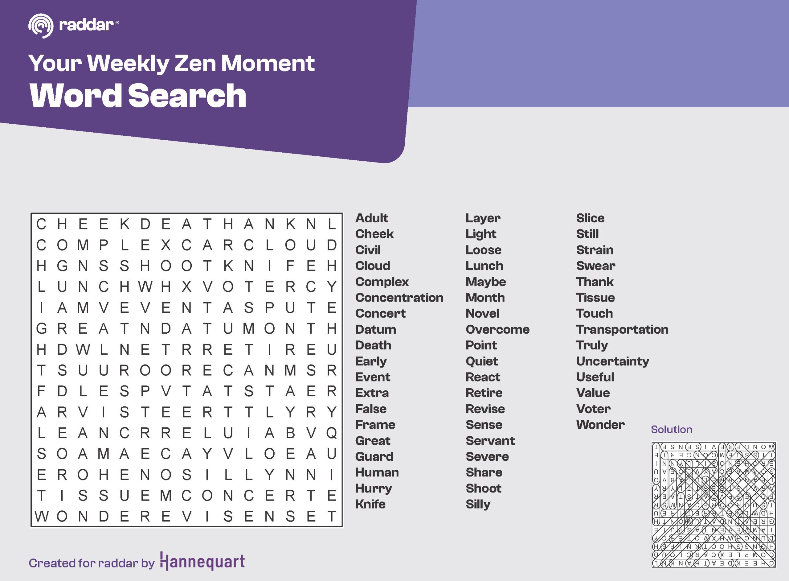 Word Search | September 15th, 2025