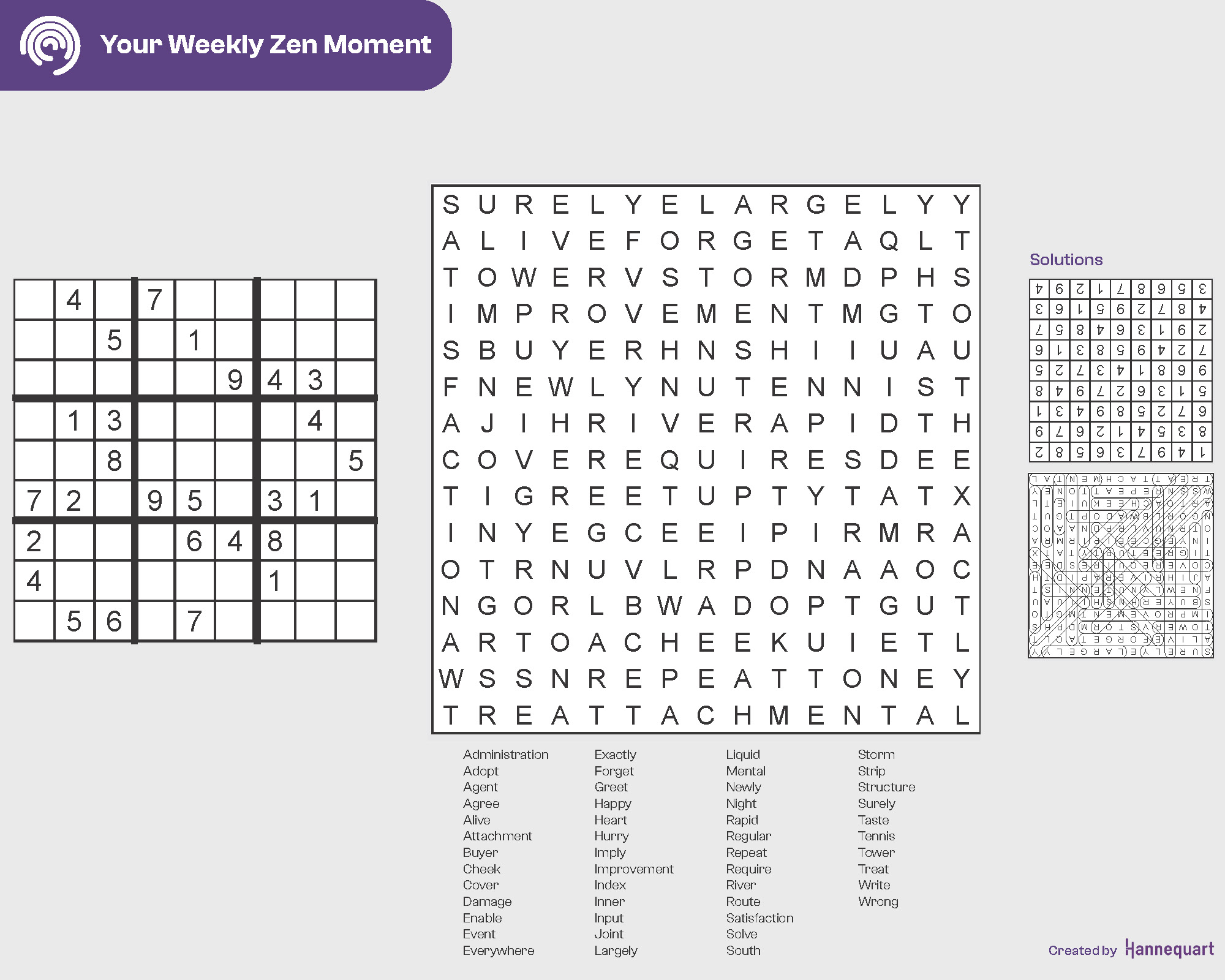 Duo Sudoku & Word Search | October 6th, 2025