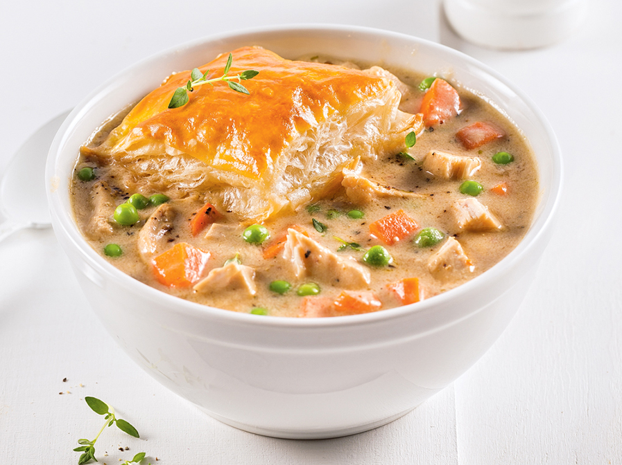 Soupe style pâté au poulet